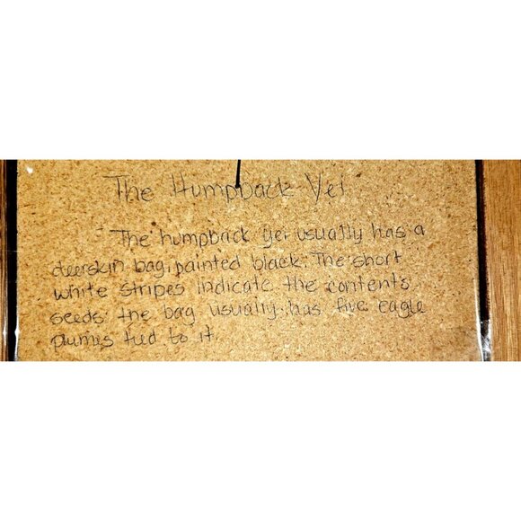 Vintage Sand Art Native American Signed Corn Egale READ - Picture 4 of 6